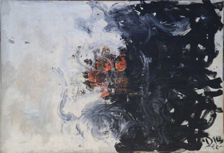 At the edge-1960-oil on canvas-118×182