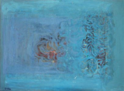 Blue Vail-Oil on canvas-84×111.75cm