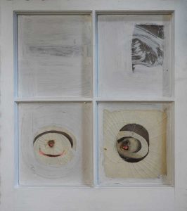 Shattered dreams-1962-3mix-Glas-Oil-Wood-56×48