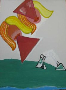 Geometrics-1981-Oil on canvas