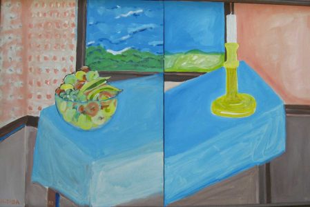 Model House 1-1982-Acrylic on canvas-Ansari