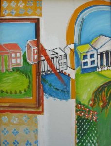 Model House 2-1982-Acrylic on canvas-Ansari